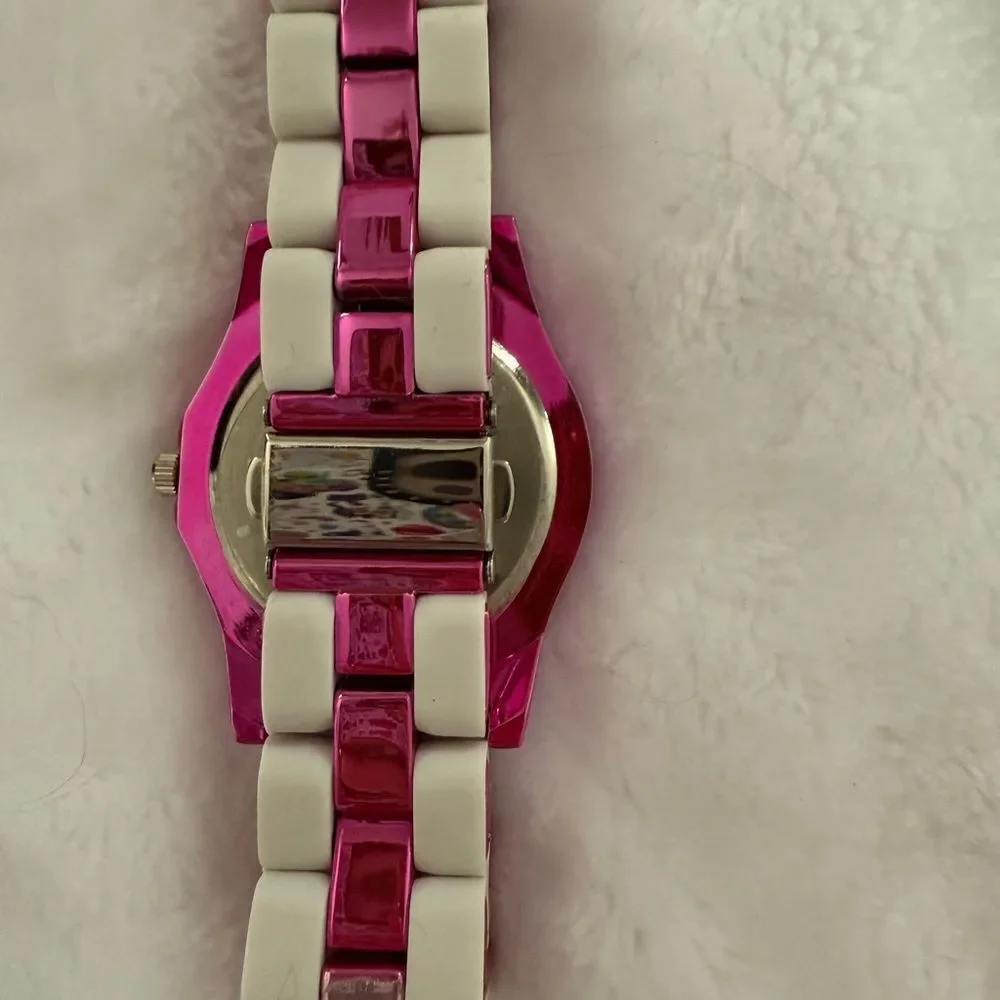Women’s Pink and White Watch